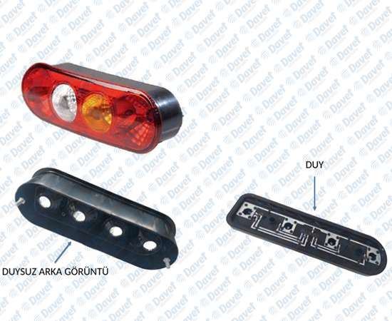 FARBA 13216A Stop Lambasi Duysuz [4 Lu Oval Tip] Transit V184 00>06 V347 Pickup 06>14